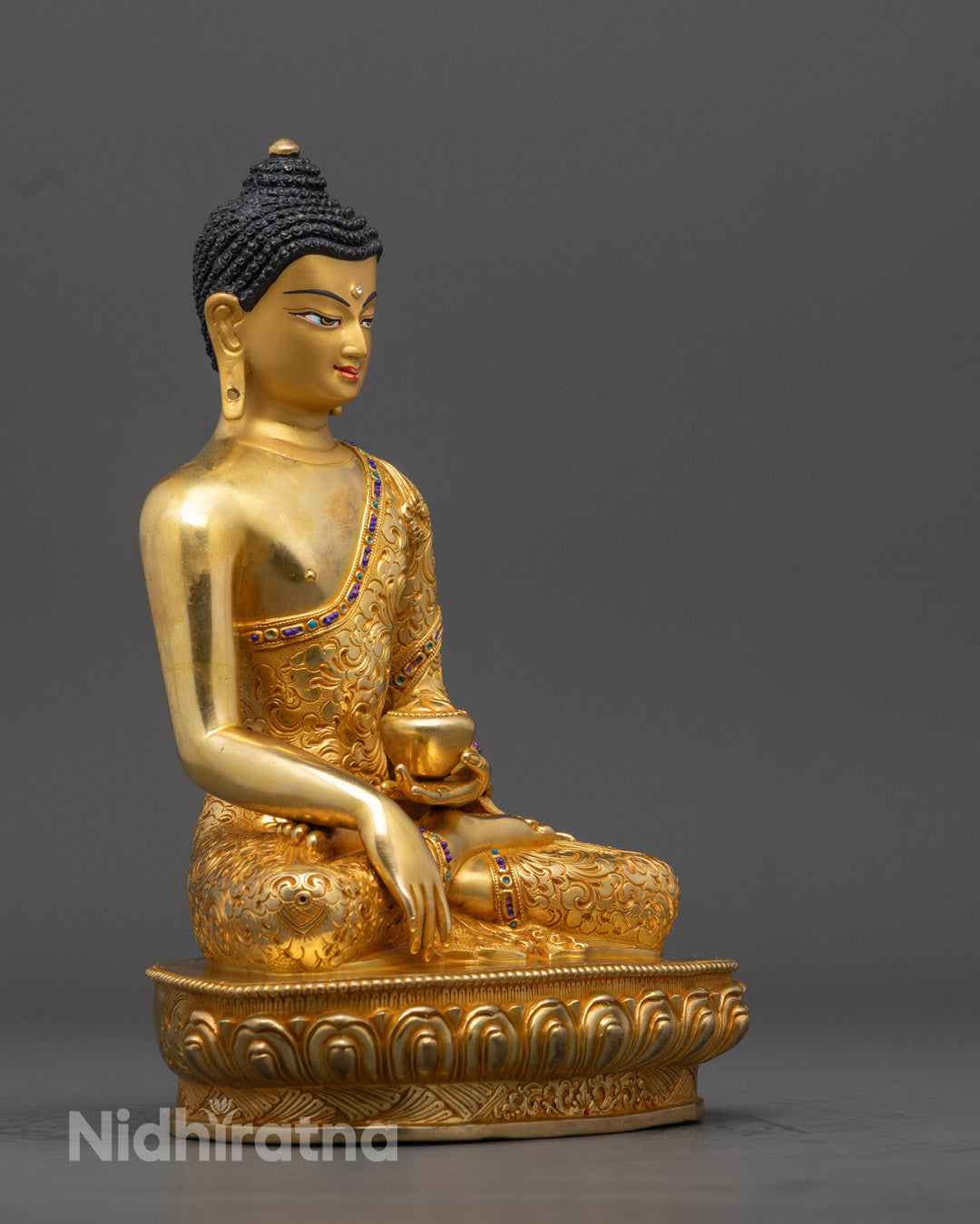 Shakyamuni Buddha Statue | Sacred Hand-Carved Buddhist Art
