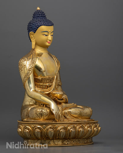Shakyamuni Buddha Statue | Traditional Nepalese Buddhist Art