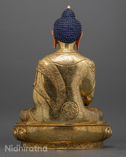 Shakyamuni Buddha Statue | Traditional Nepalese Buddhist Art
