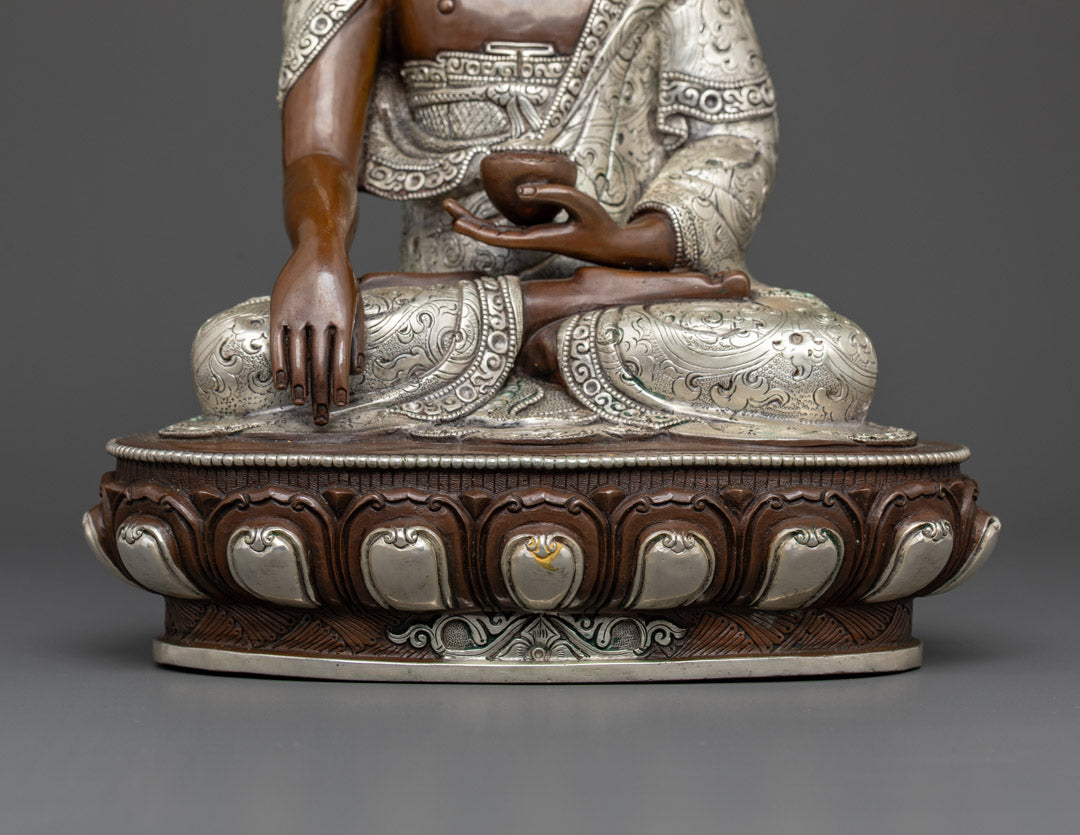 Oxidized Shakyamuni Buddha Statue | Handcrafted in Nepal