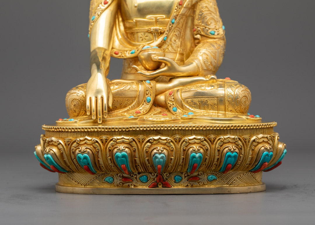Shakyamuni Buddha Statue | Traditional Tibetan Buddhist Art