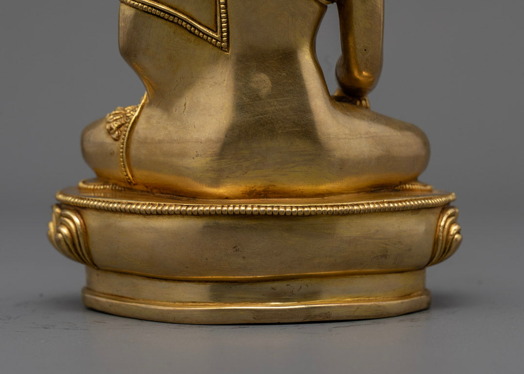 Hand-Carved Shakyamuni Buddha Statue from Nepal