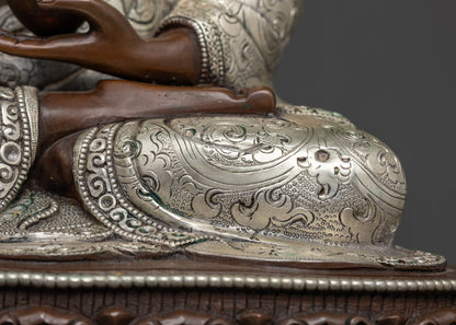 Oxidized Shakyamuni Buddha Statue | Handcrafted in Nepal