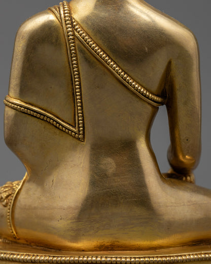 Hand-Carved Shakyamuni Buddha Statue from Nepal