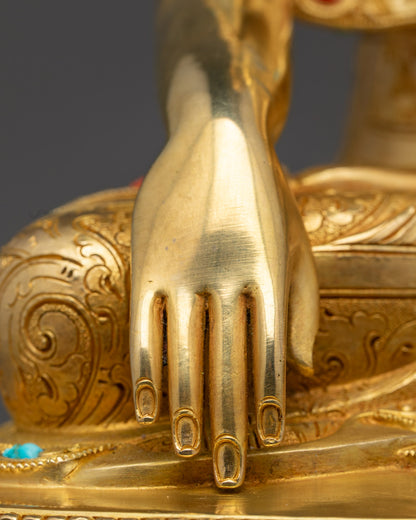 Shakyamuni Buddha Statue | Traditional Tibetan Buddhist Art