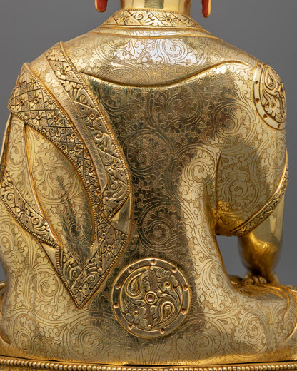 Shakyamuni Buddha Statue | Traditional Nepalese Buddhist Art
