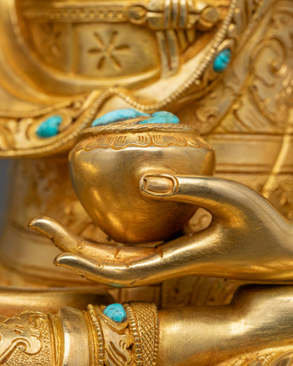 Shakyamuni Buddha Statue | Traditional Tibetan Buddhist Art