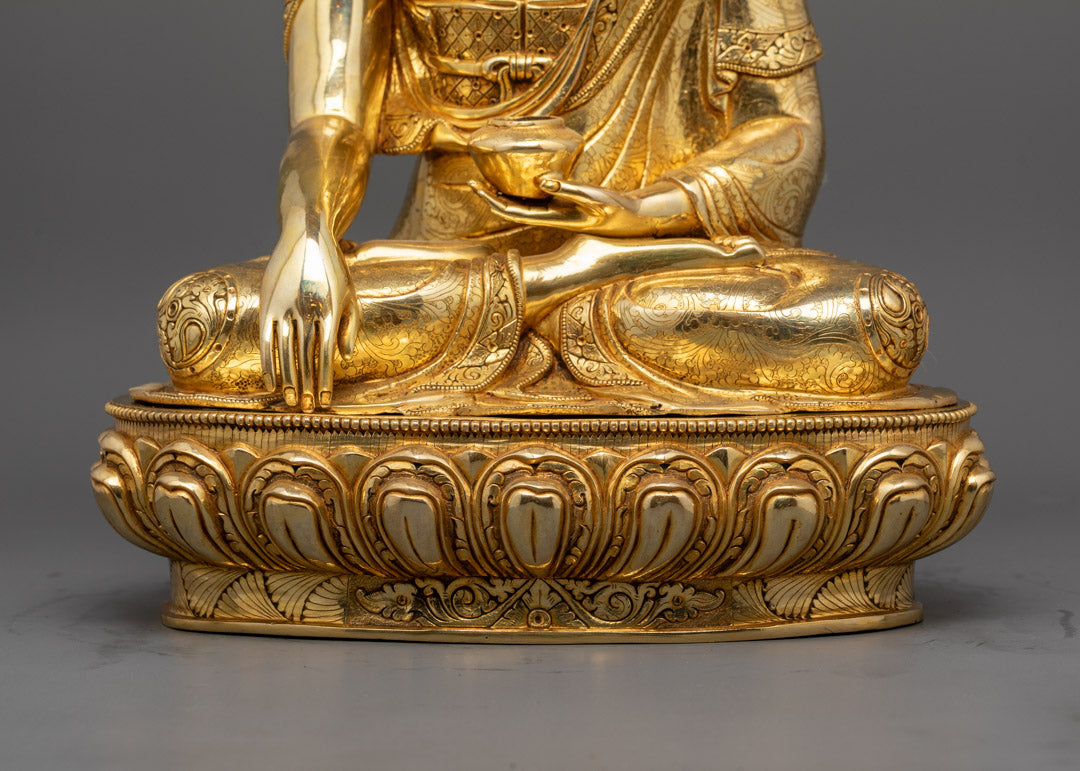 Shakyamuni Buddha Statue | Traditional Nepalese Buddhist Art