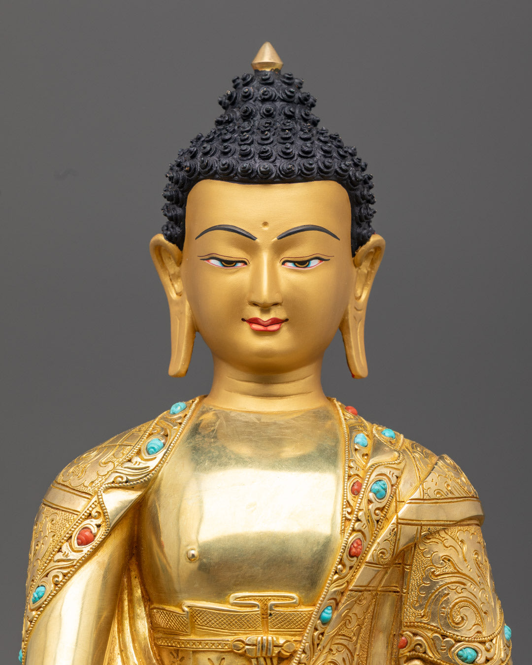 Shakyamuni Buddha Statue | Traditional Tibetan Buddhist Art