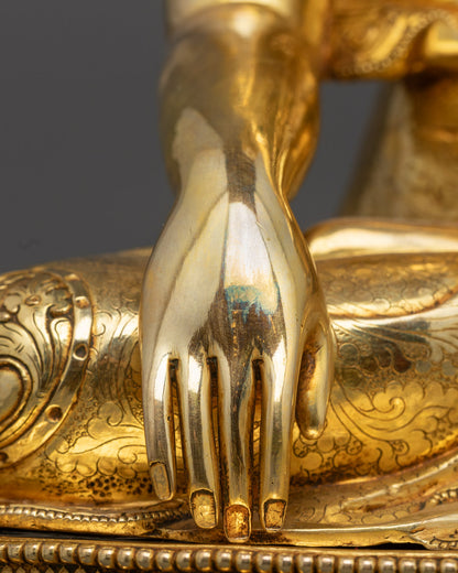 Shakyamuni Buddha Statue | Traditional Nepalese Buddhist Art