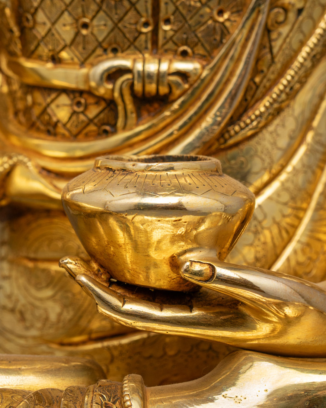 Shakyamuni Buddha Statue | Traditional Nepalese Buddhist Art