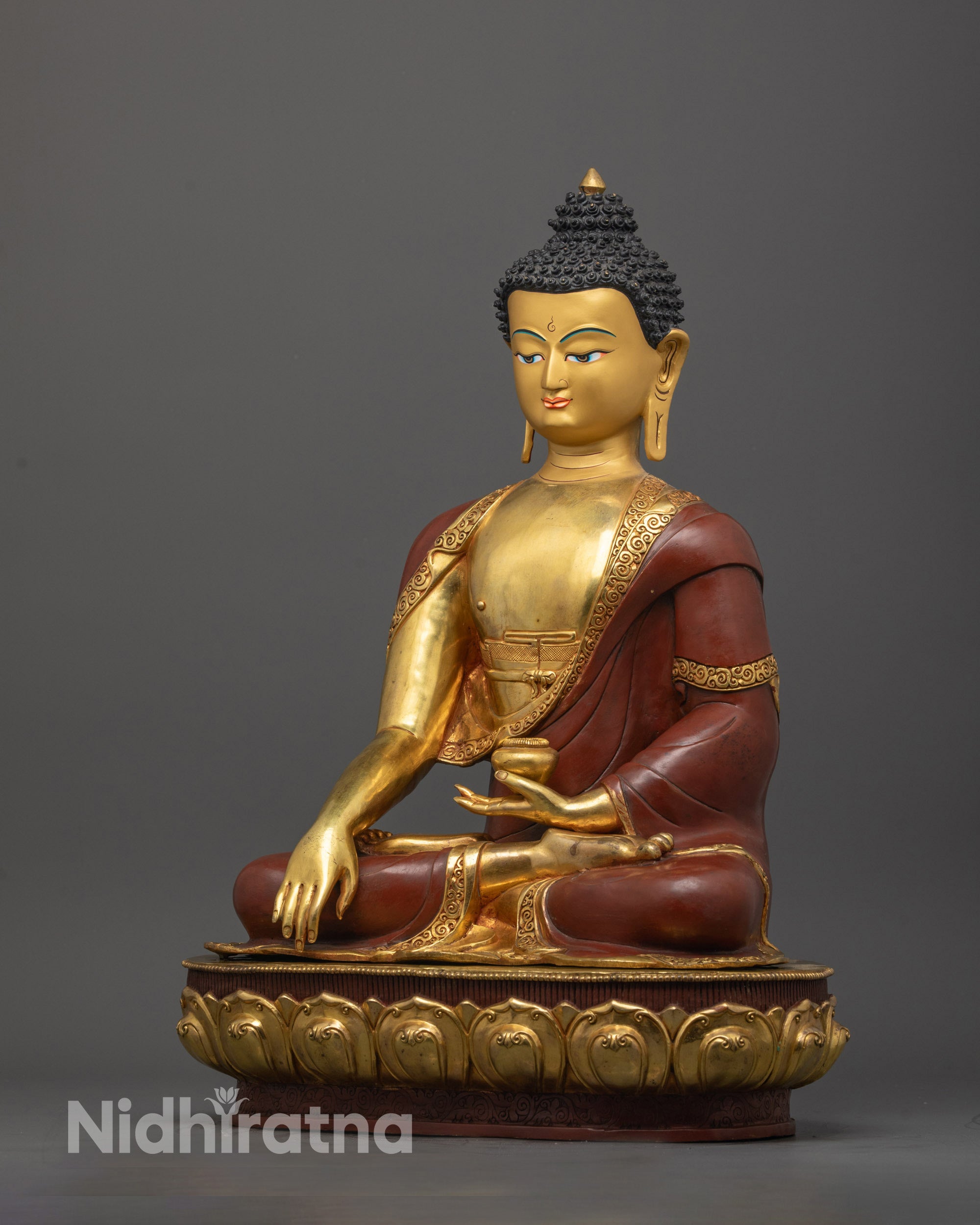 Spiritual Shakyamuni Buddha Statue | Handcrafted Himalayan Statue