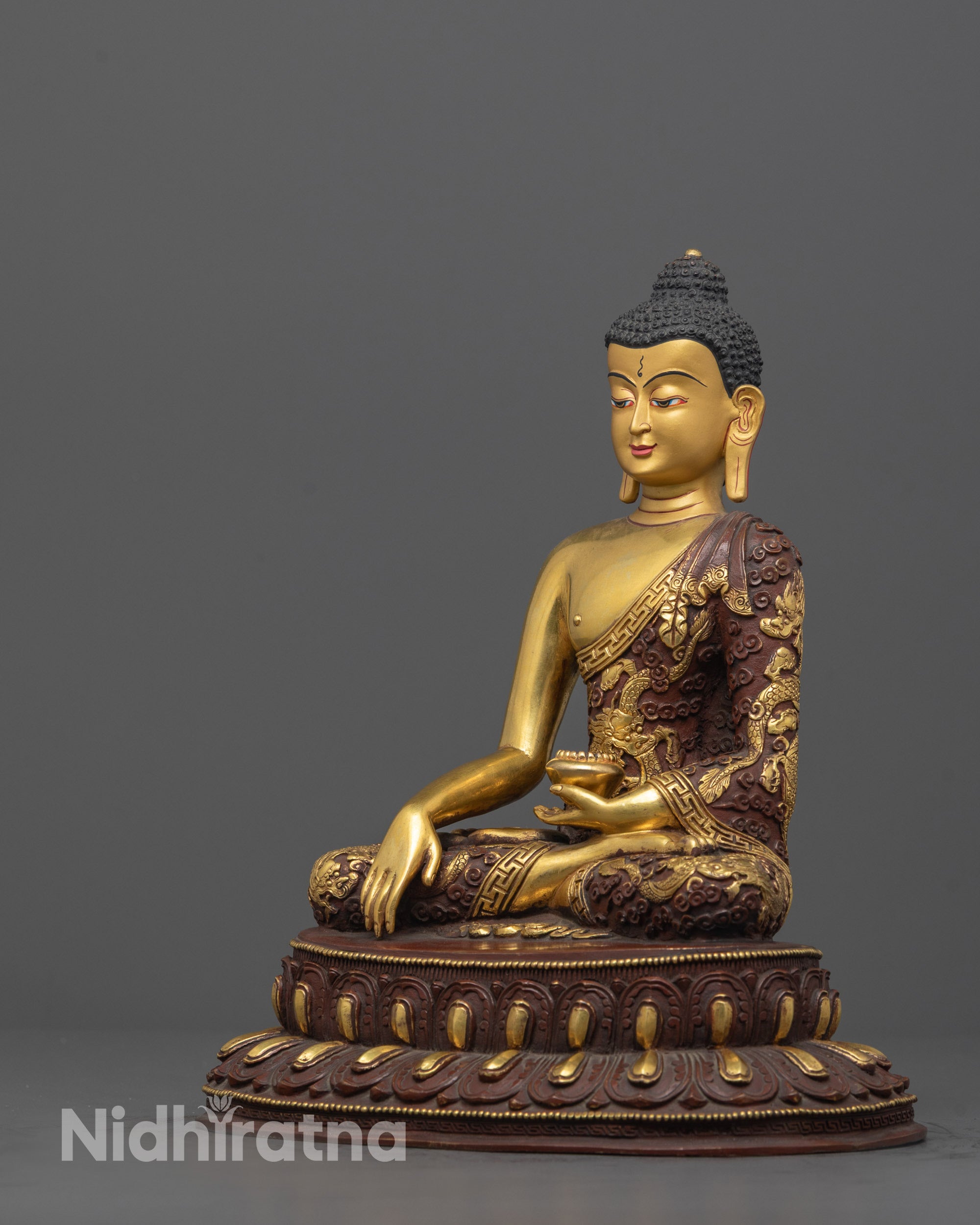 Serene Meditating Buddha Statue | Sacred Shakyamuni Buddha Figurine