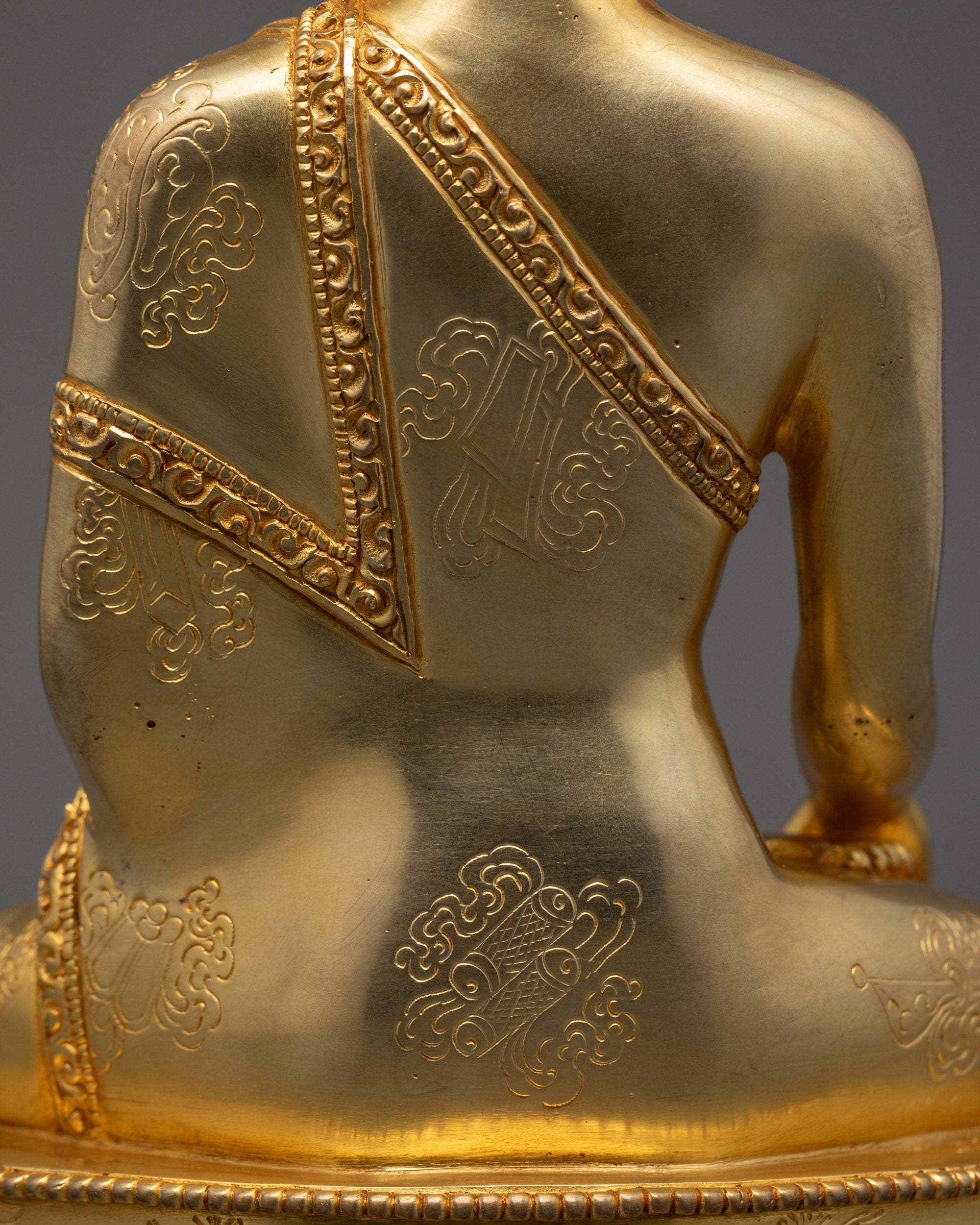Sacred Shakyamuni Buddha Statue | Lotus Base Bhumisparsha Mudra