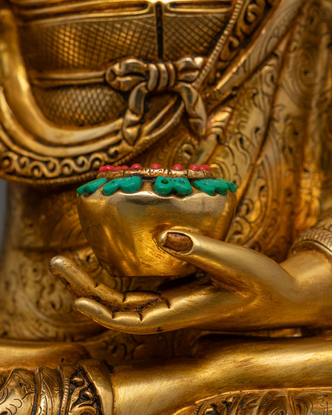 Buddha Shakyamuni Statue | Artisan Carved Copper Statue