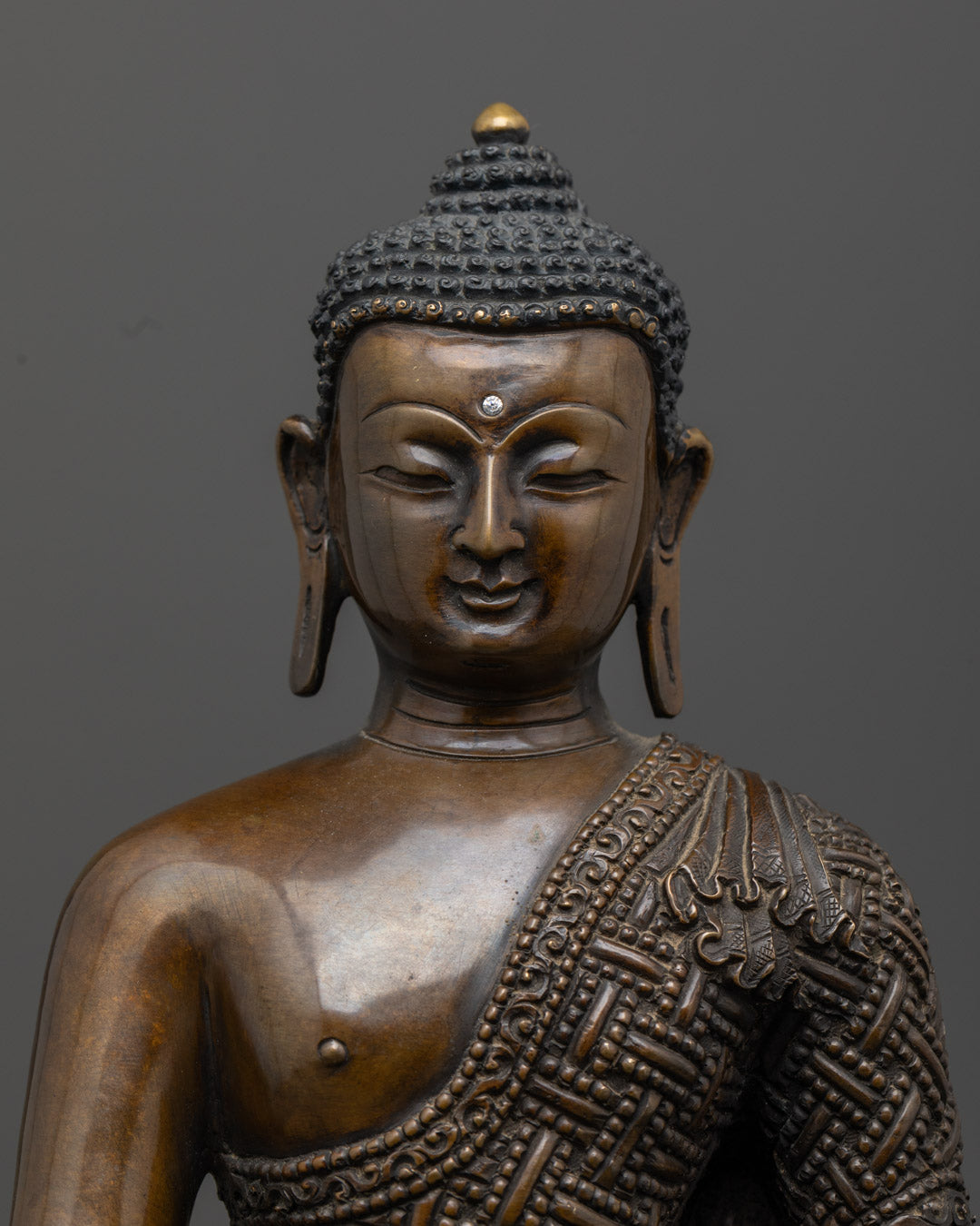 Shakyamuni Buddha Buddhist Statue | Handcrafted Oxidized piece