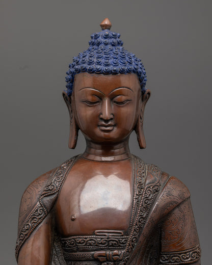 Shakyamuni Buddha Statue | Traditional Nepalese Buddhist Art