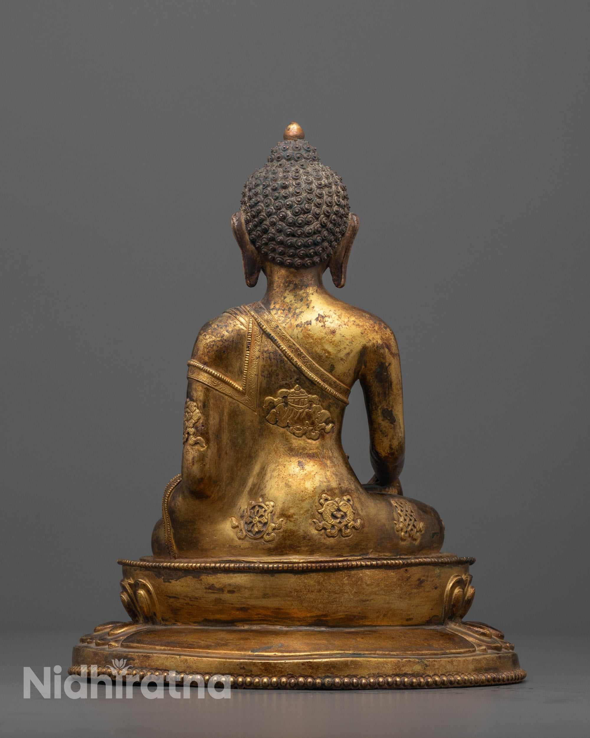 Antique Shakyamuni Buddha Statue | Handcrafted Spiritual Sculpture