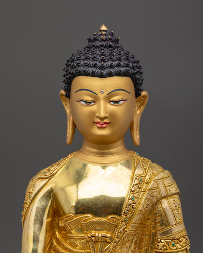 Nepalese Shakyamuni Buddha Statue | Handmade Buddhist Art