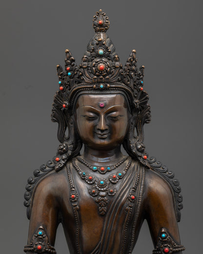 Elegant Crown Buddha Shakyamuni Statue