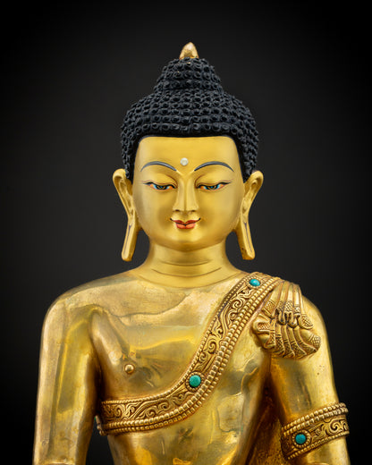 Tibetan Shakyamuni Buddha Statue | Meditation Statue