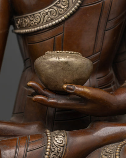 Shakyamuni : Lotus Buddha Statue