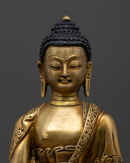 Buddhist Shakyamuni Buddha Statue | Tibetan Artwork
