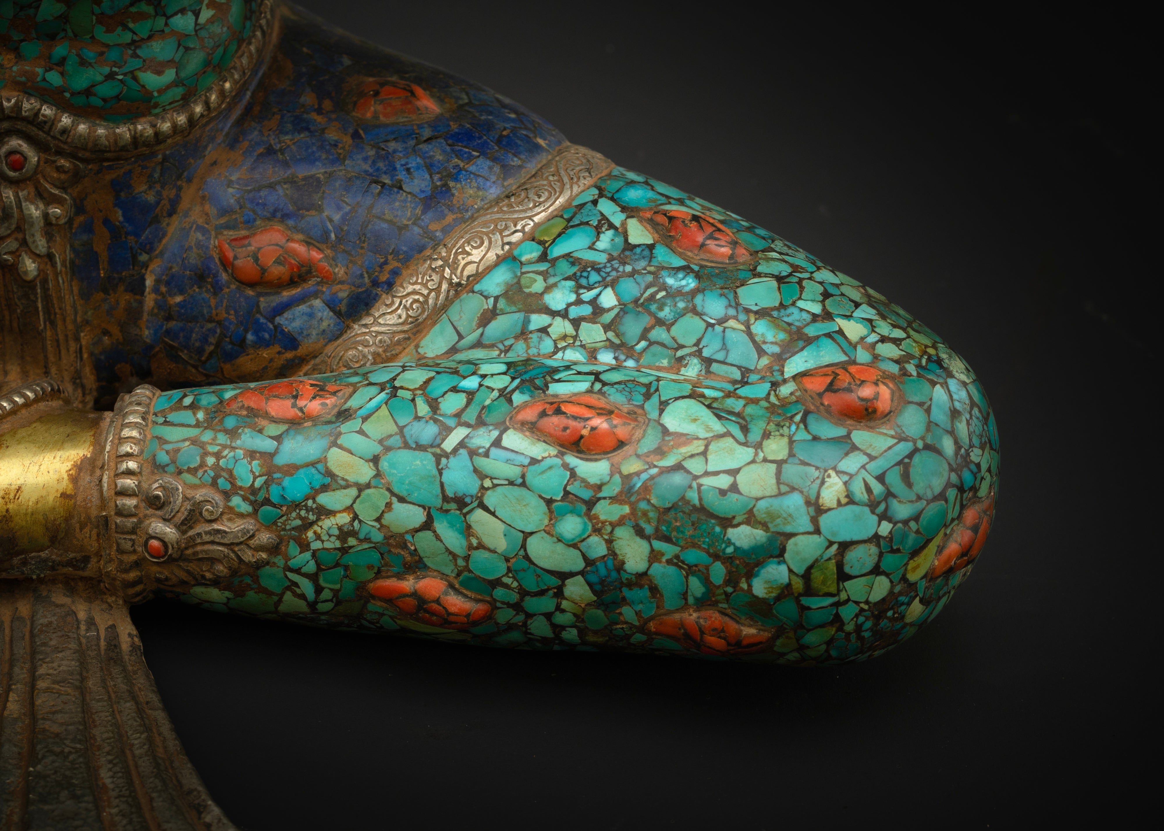 Turquoise Green Tara Statue | Tibetan Bodhisattva Buddha Decoration