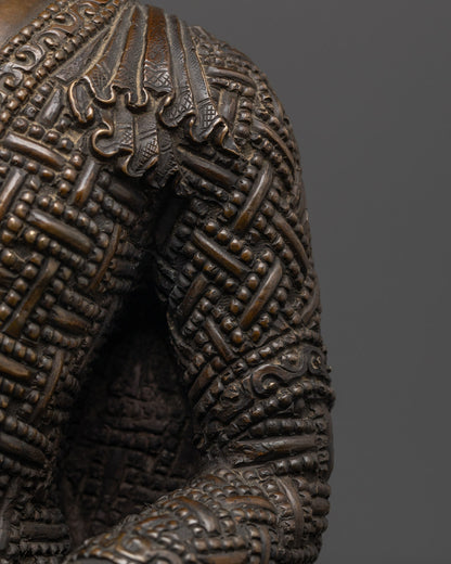 Shakyamuni Buddha Buddhist Statue | Handcrafted Oxidized piece