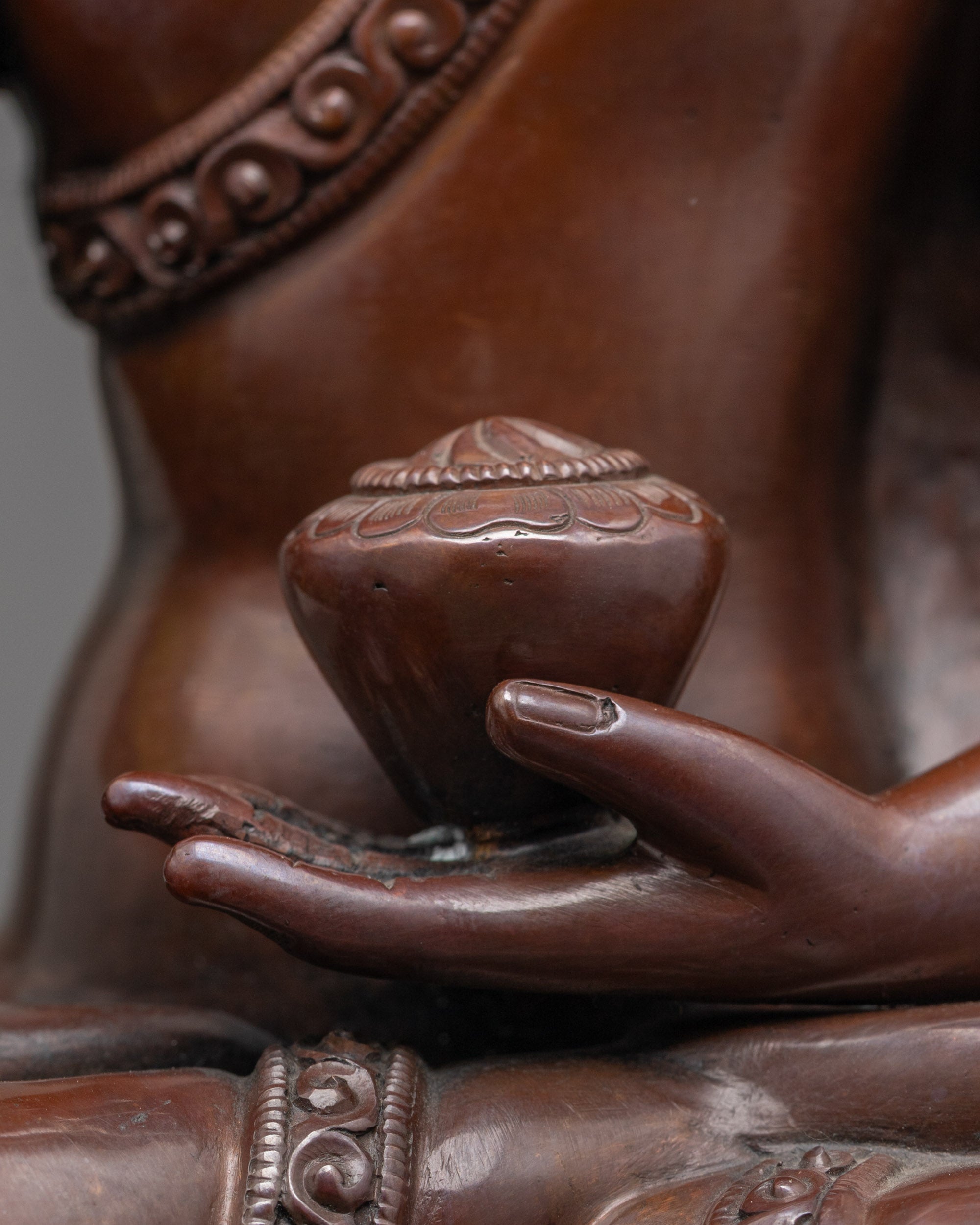 Shop Oxidized Shakyamuni Buddha Statue | Traditional Copper Sculpture