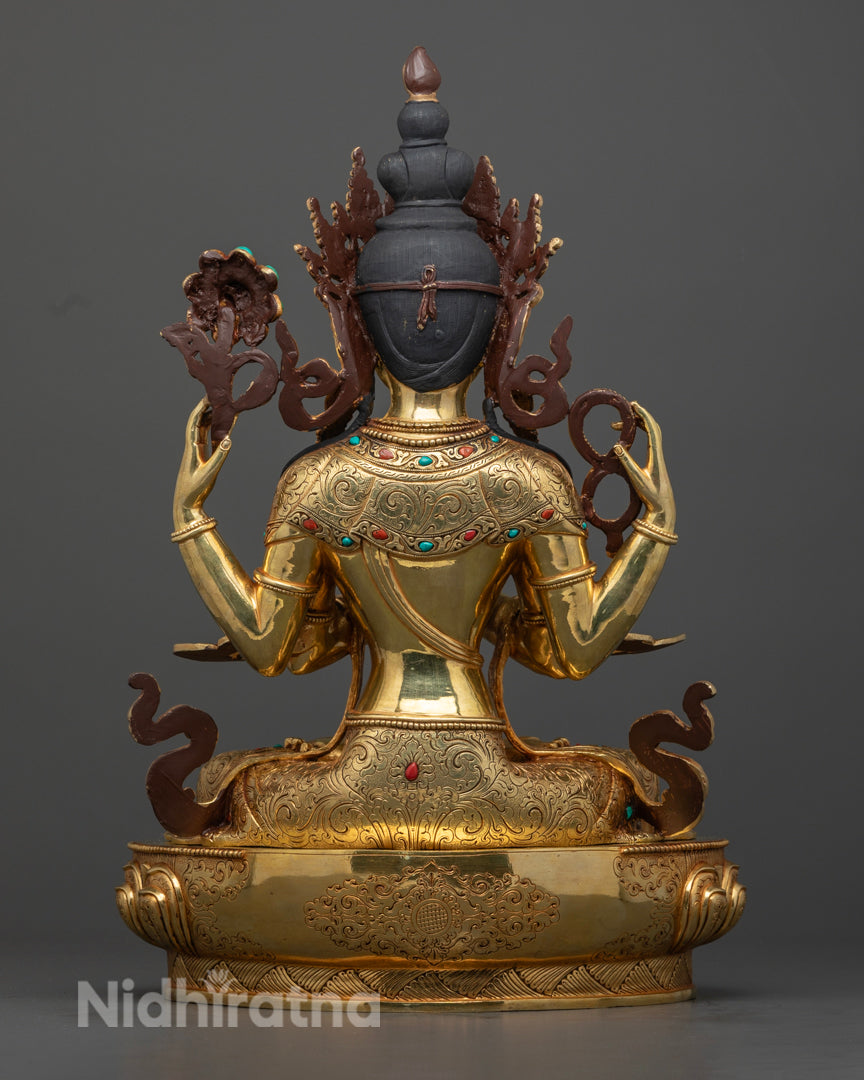 Buddhist Chenrezig Statue | Himalayan Sacred Art