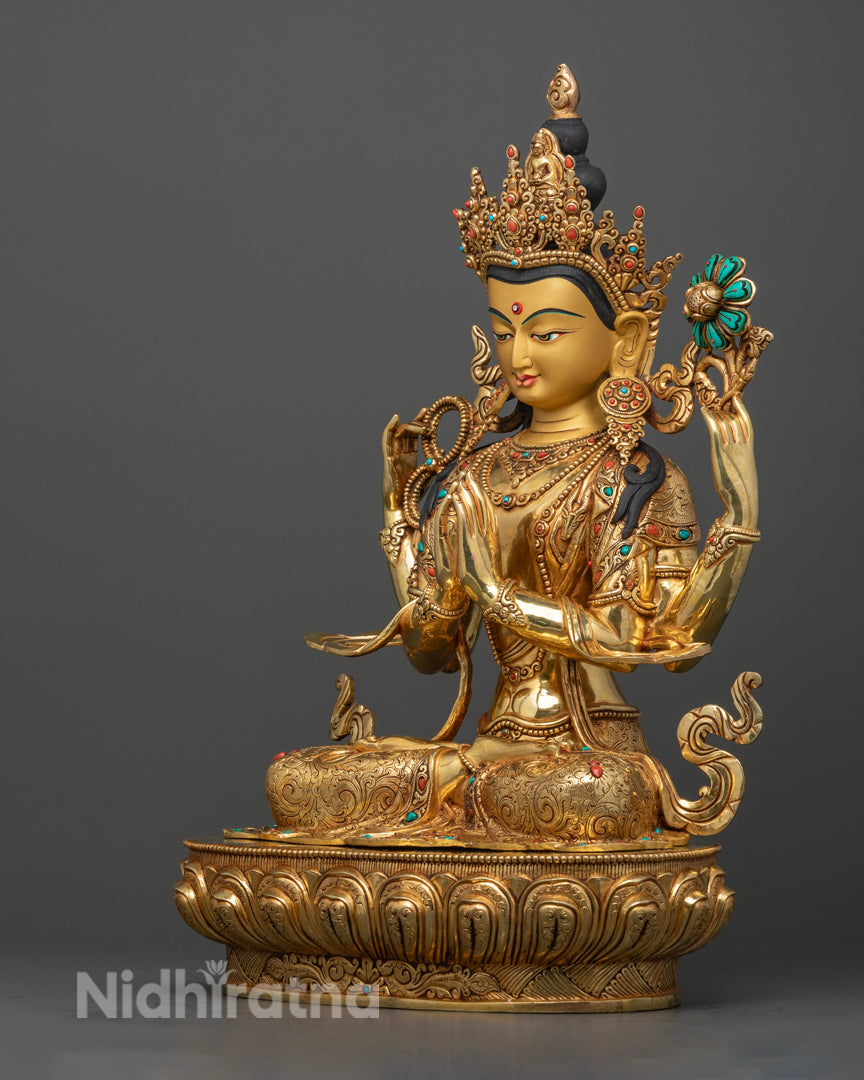 Buddhist Chenrezig Statue | Himalayan Sacred Art