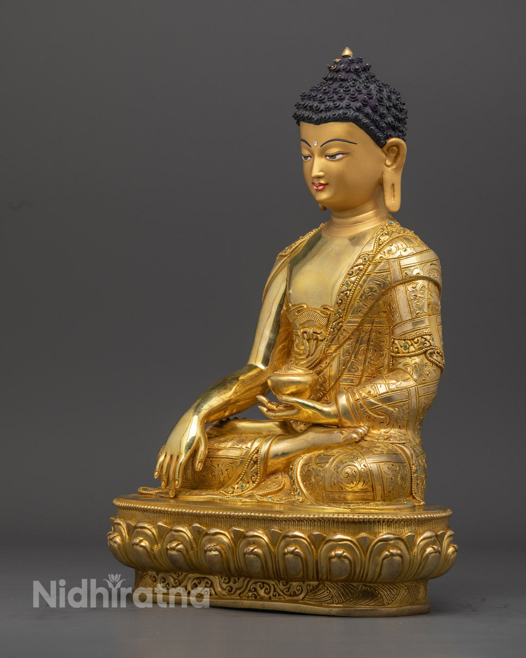 Nepalese Shakyamuni Buddha Statue | Handmade Buddhist Art