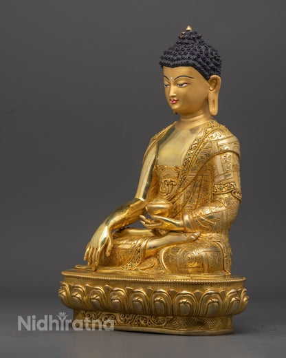 Nepalese Shakyamuni Buddha Statue | Handmade Buddhist Art