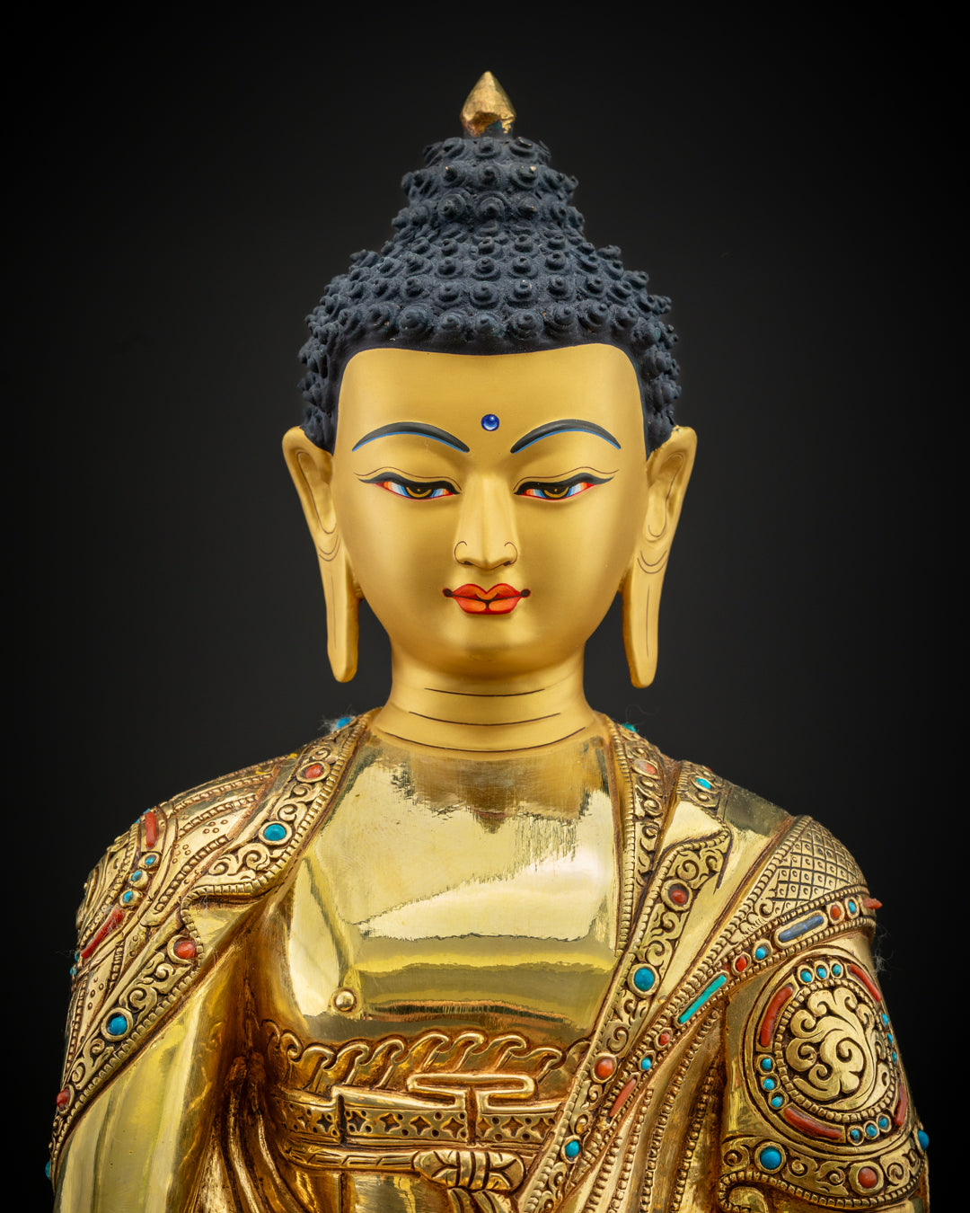Sacred Shakyamuni Buddha Statue | Traditional Buddhist Altar