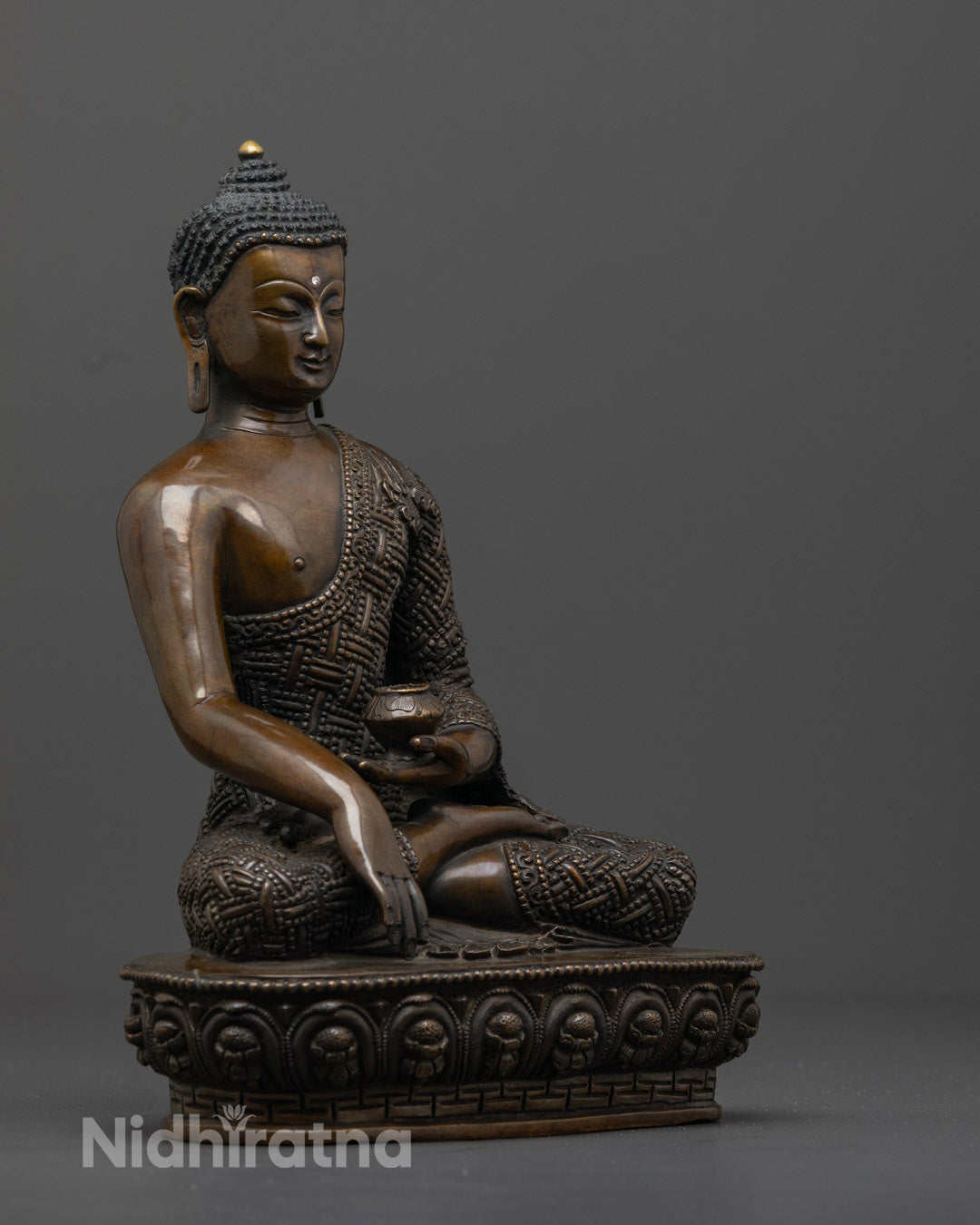 Shakyamuni Buddha Buddhist Statue | Handcrafted Oxidized piece