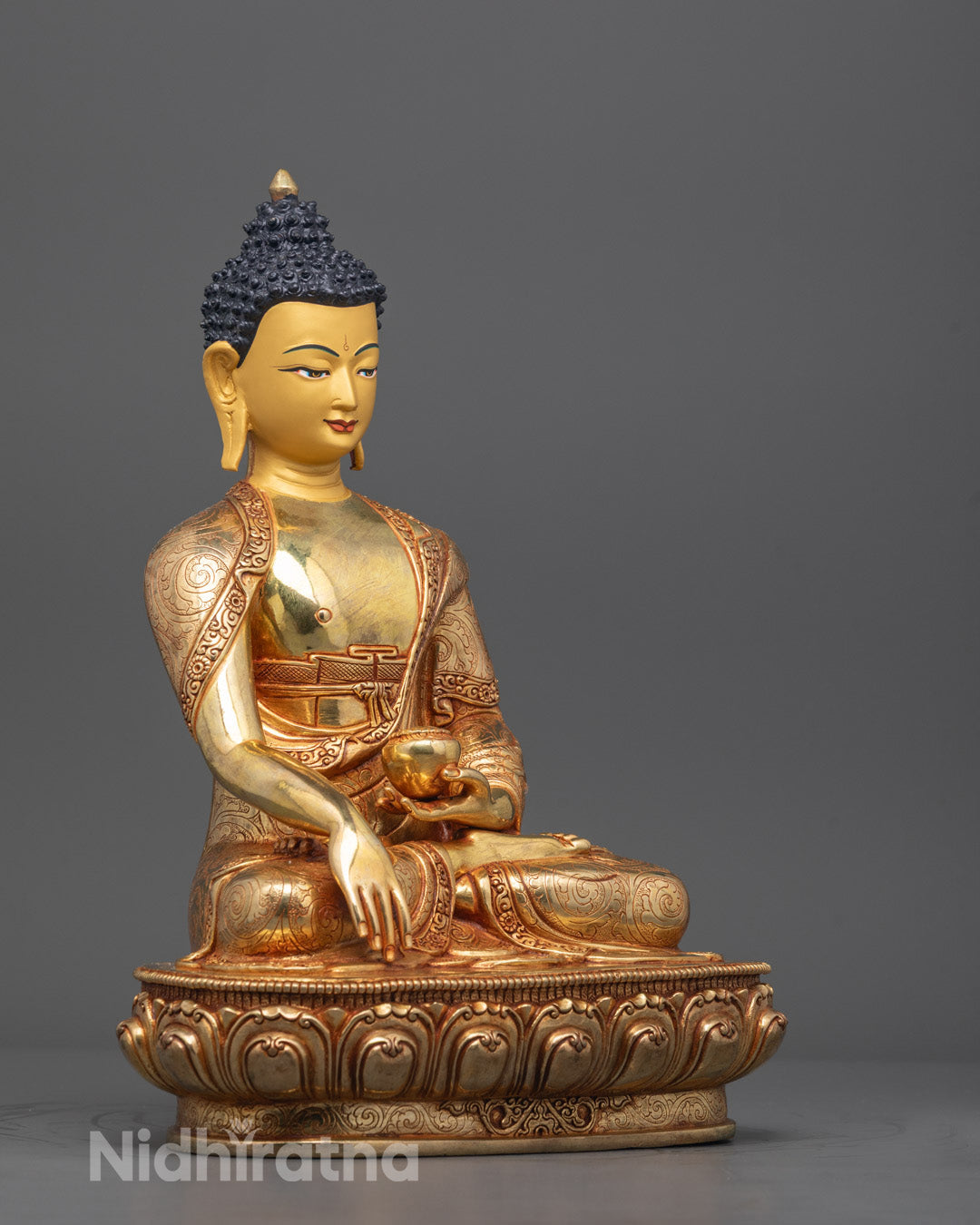 Meditating Buddha Shakyamuni Statue | Nepalese Craft