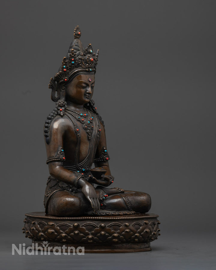 Elegant Crown Buddha Shakyamuni Statue