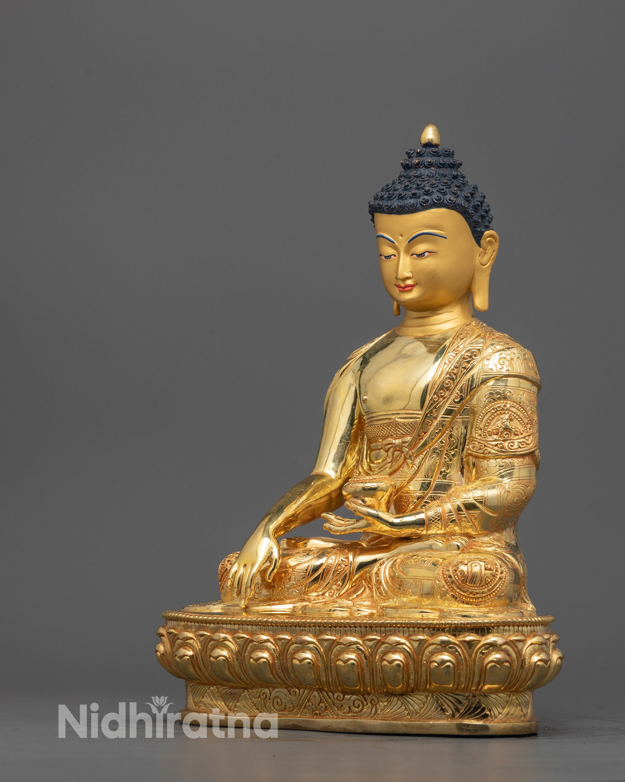 Shakyamuni Buddha Statue | Nepalese Hand-Carved Spiritual Decor