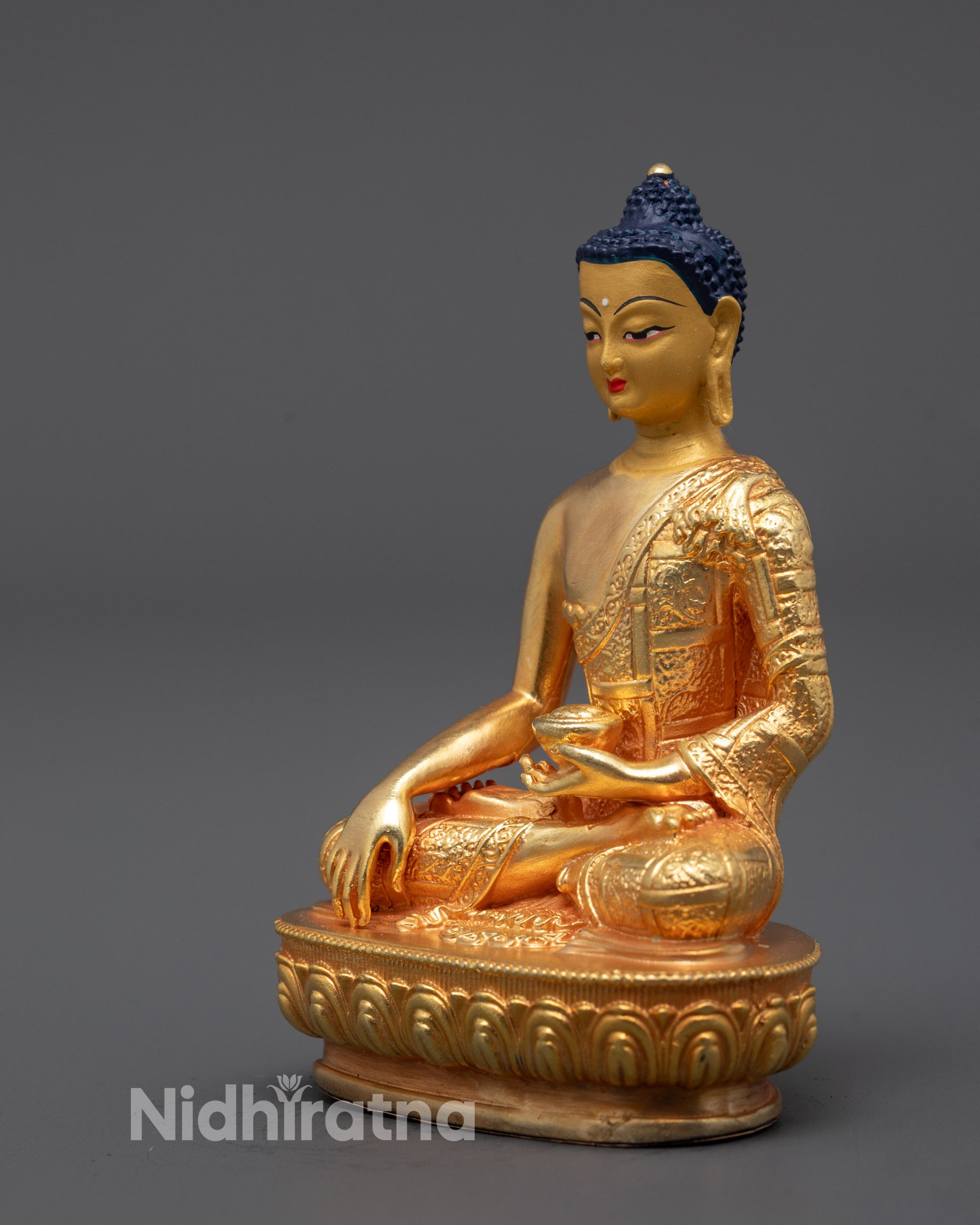 Machine-Crafted Shakyamuni Buddha Statue | Crafted by Nepalese Masters