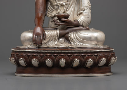 Oxidized Shakyamuni Buddha Statue | Himalayan Enlightened Master Decor