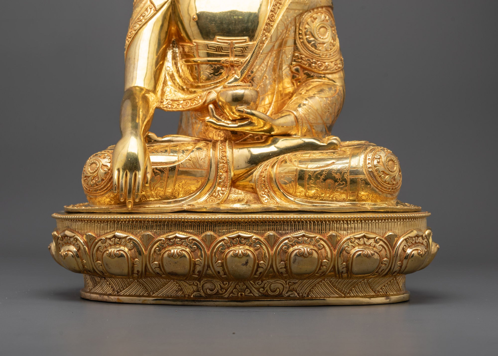 Shakyamuni Buddha Sculpture from Nepal | Traditional Buddhist Statue
