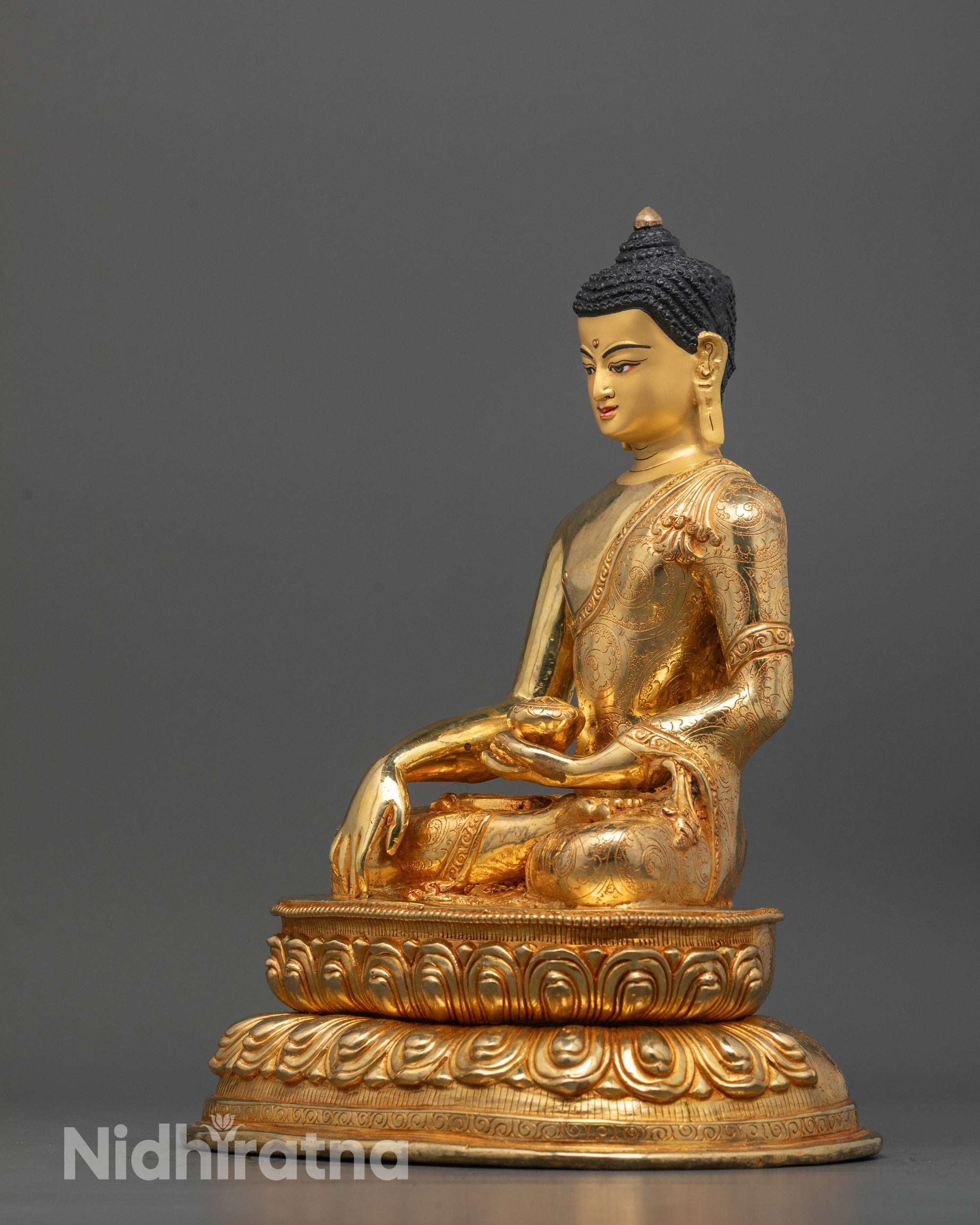 Shakyamuni Buddha Statue | Traditional Himalayan Buddhist Artwork