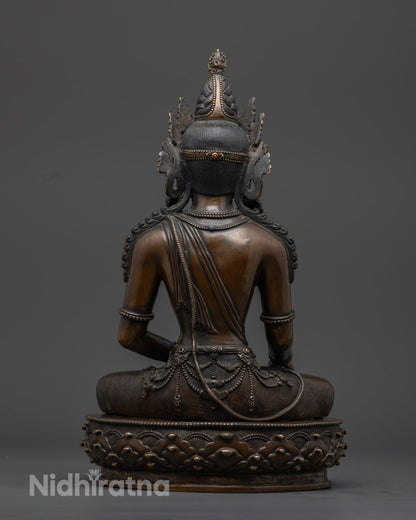 Elegant Crown Buddha Shakyamuni Statue