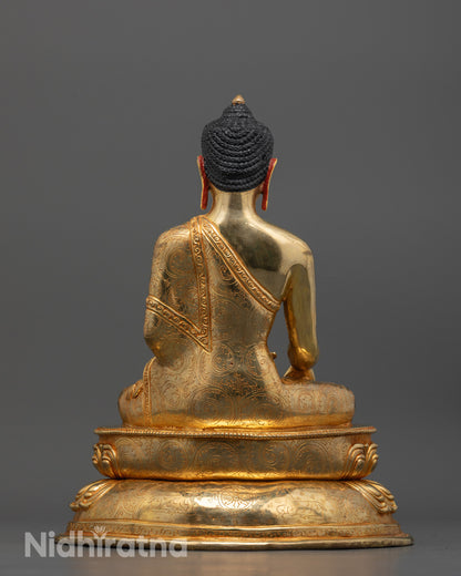 Shakyamuni Buddha Statue | Traditional Himalayan Buddhist Artwork