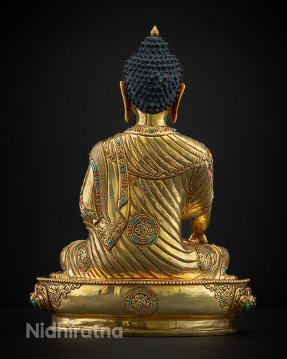 Sacred Shakyamuni Buddha Statue | Traditional Buddhist Altar
