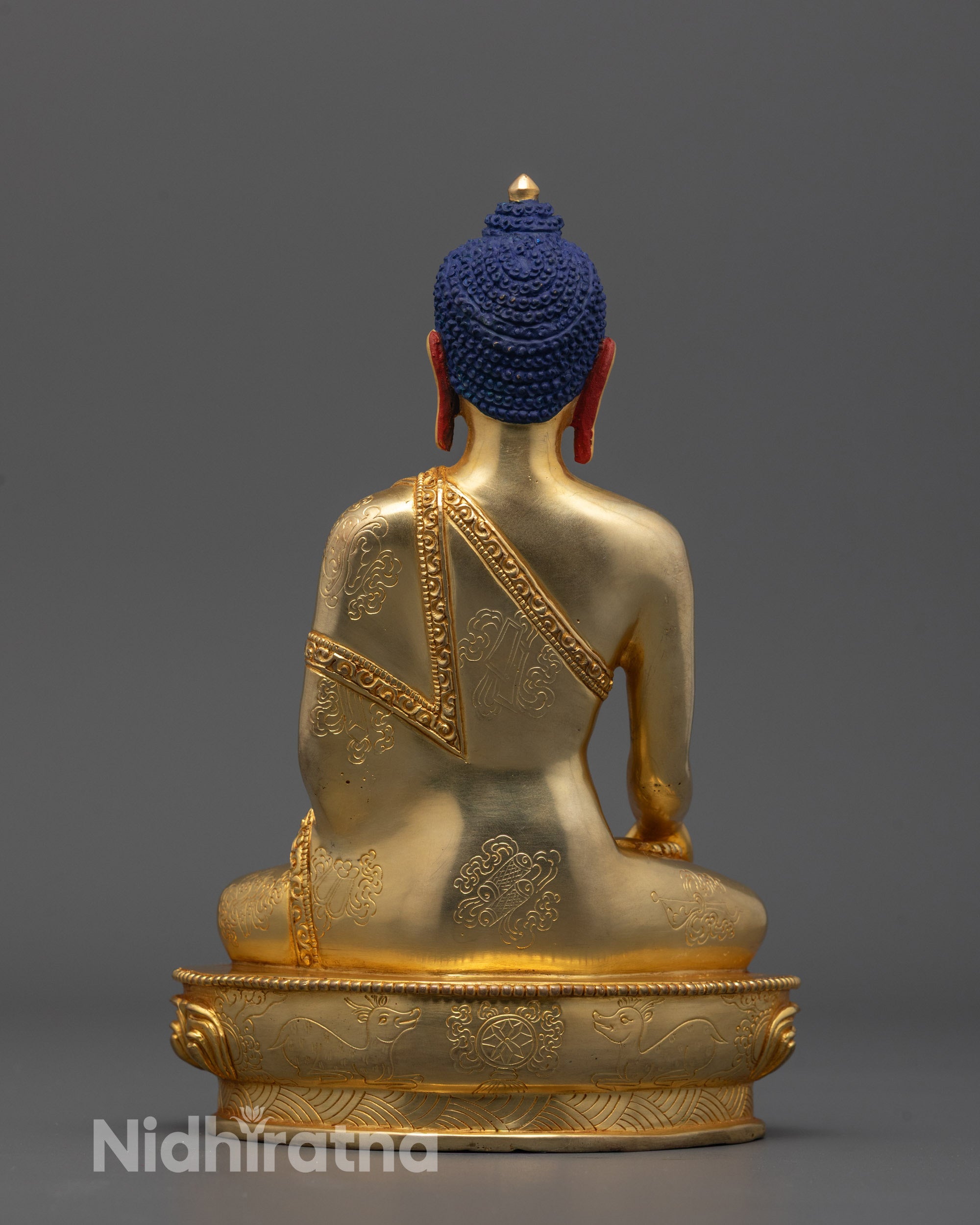 Sacred Shakyamuni Buddha Statue | Lotus Base Bhumisparsha Mudra