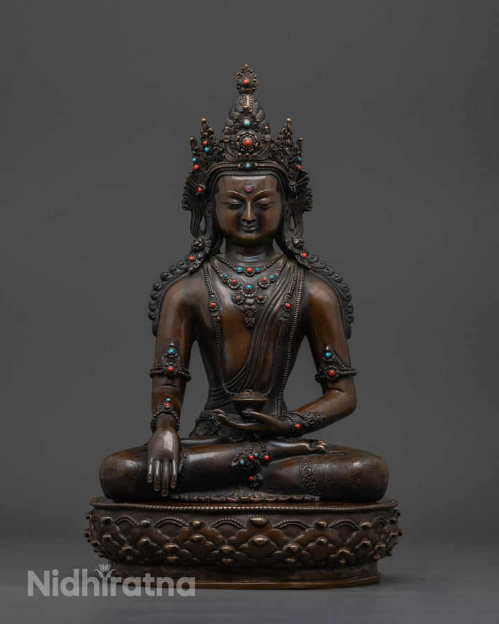 Elegant Crown Buddha Shakyamuni Statue