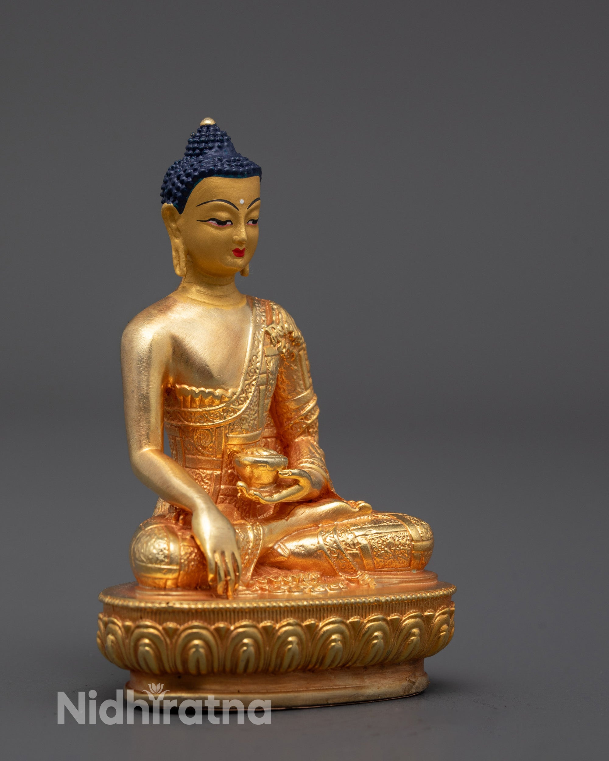Machine-Crafted Shakyamuni Buddha Statue | Crafted by Nepalese Masters
