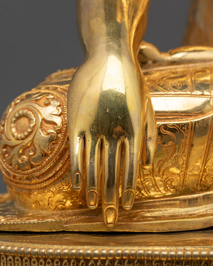 Shakyamuni Buddha Sculpture from Nepal | Traditional Buddhist Statue